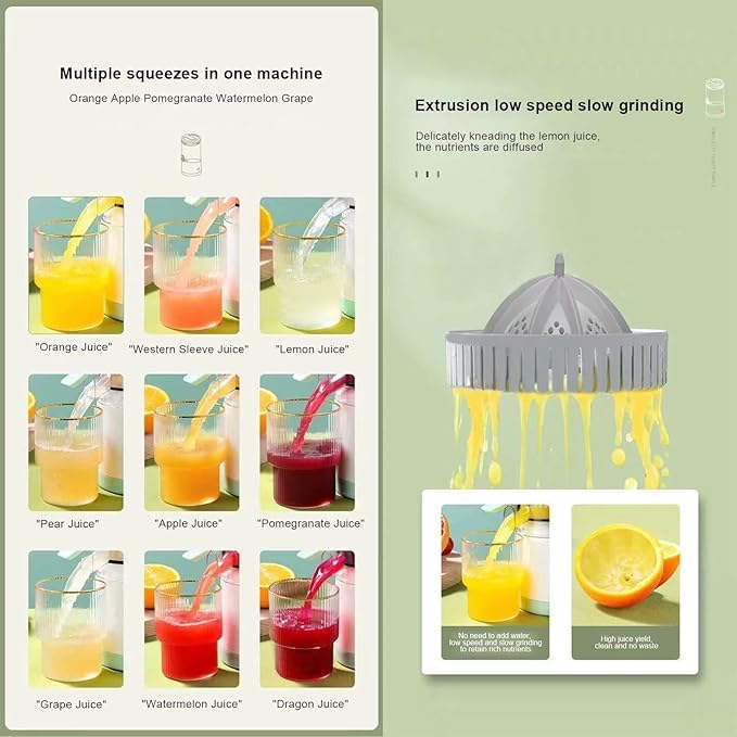 Portable USB Mini Electric Rechargeable Blender Fruit Fresh Juice Lemon Maker