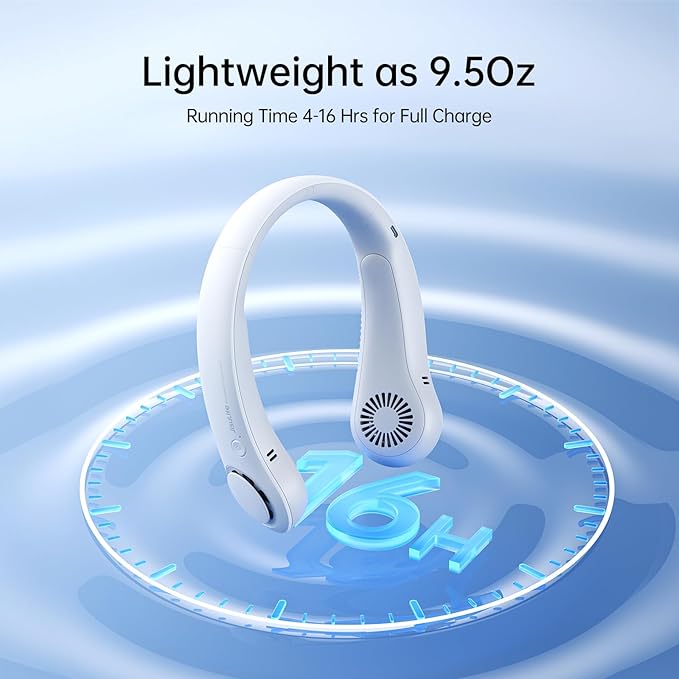 Portable Rechargeable Neck Fan