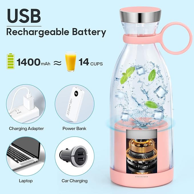 Electric Portable Mini Juicer Bottle