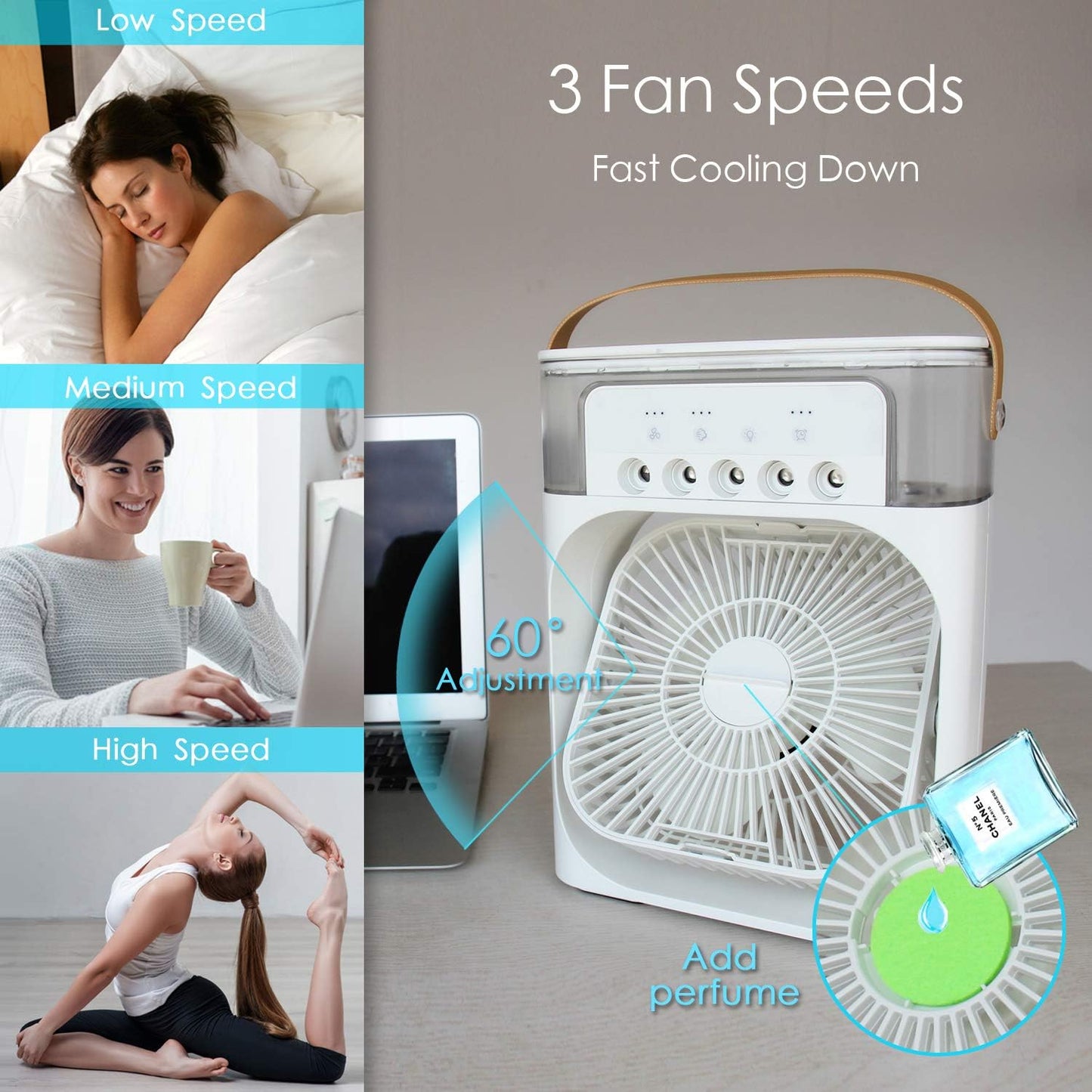 Portable Mini Cooler Rechargeable Air Conditioner