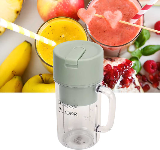 Portable Smoothie Juicer (350ml) USB Rechargeable Electric Juicer Cup with Stra Wireless Travel Blender for Smoothies, Juices, and Outdoor